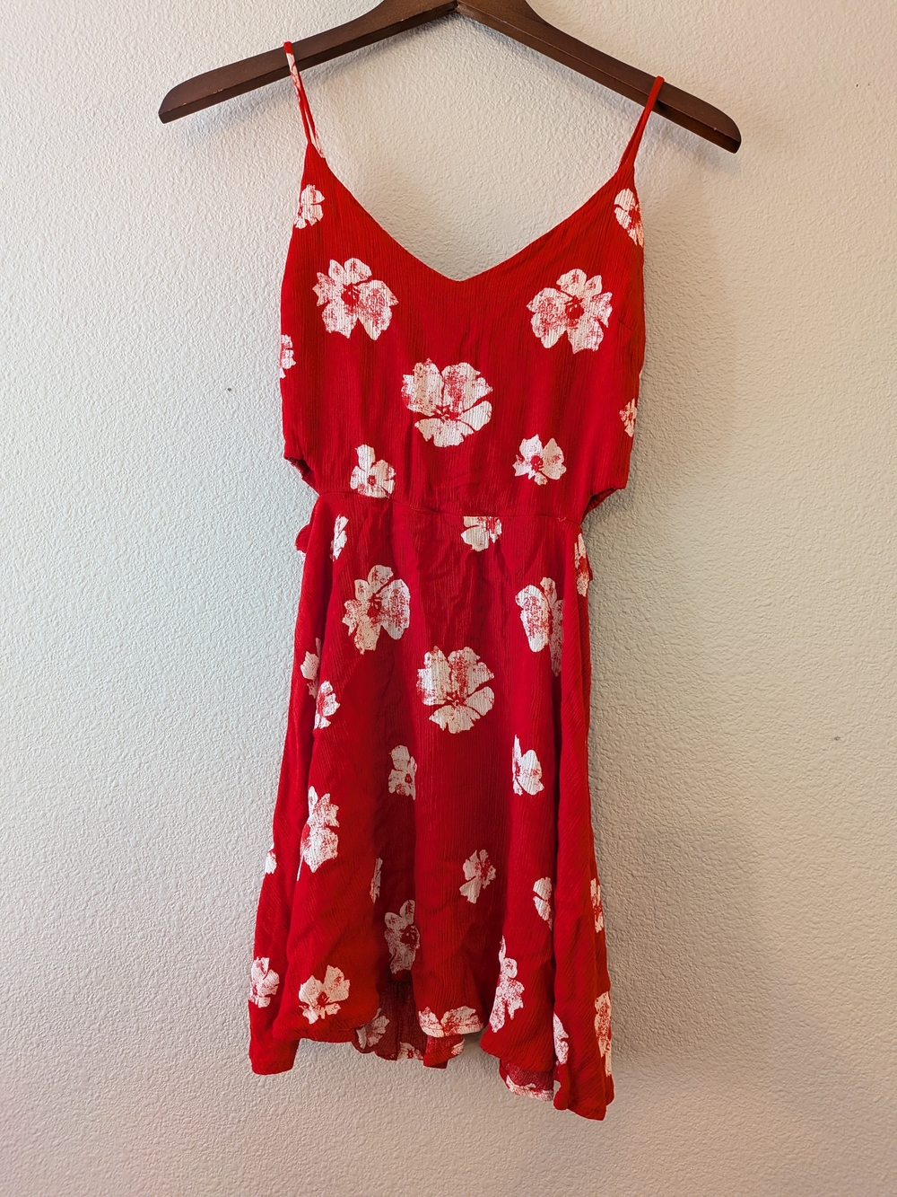 Audrey 3 + 1 Red Floral Tank Dress